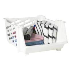 Opbergmand - wit - 22x44x33.5 cm
