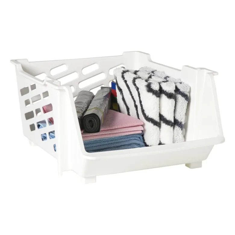 Opbergmand - wit - 22x44x33.5 cm