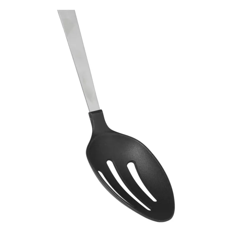 Opscheplepel met sleuf London - zilverkleurig - 32.5 cm