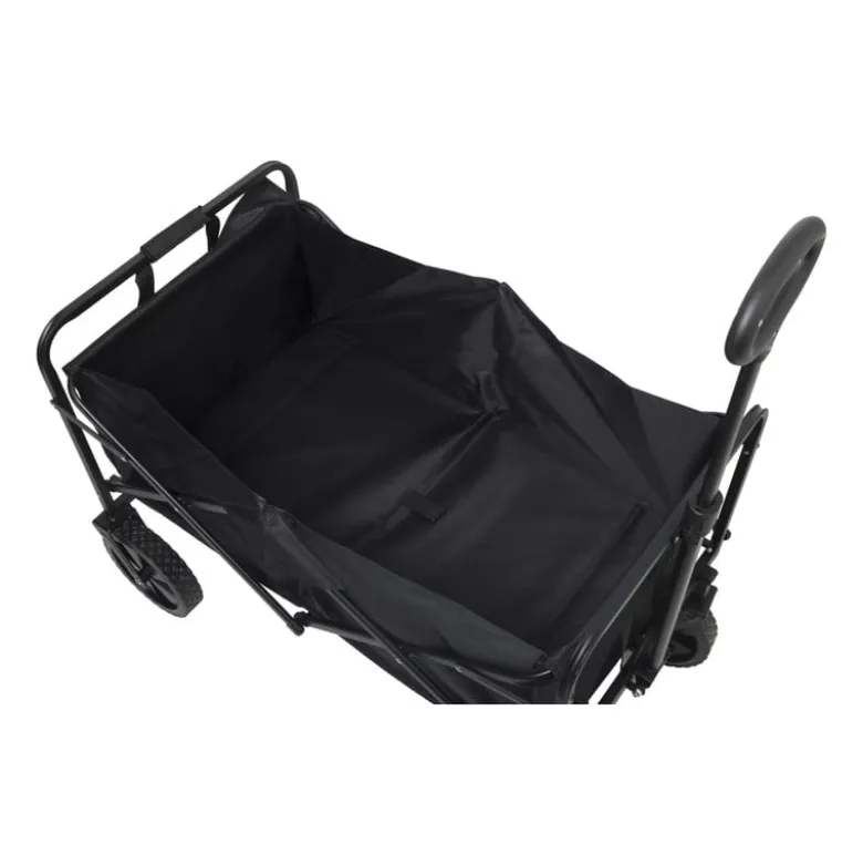 Opvouwbare bolderkar - zwart - 103x54x108 cm