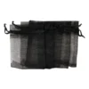 Organza zakjes - zwart - 5 stuks