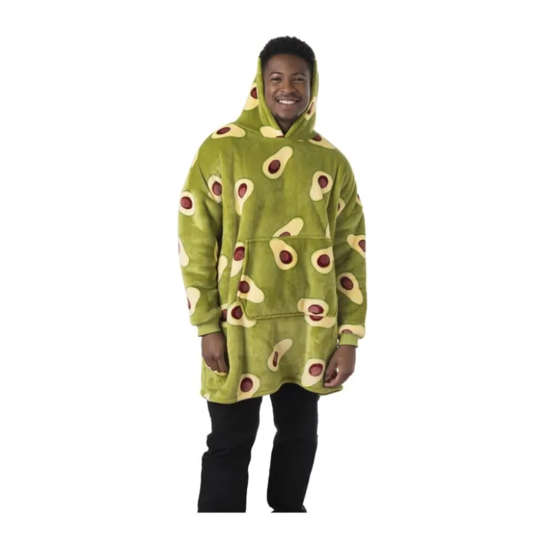 Oversized hoodie avocado - one size - polyester