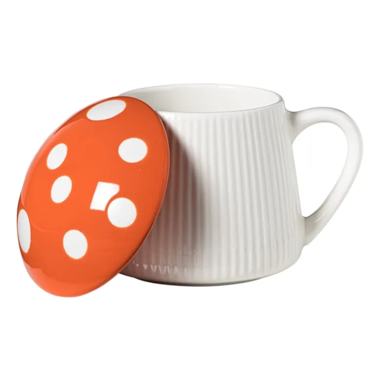 Paddenstoel mok - oranje - 350 ml