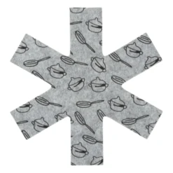 Pannenbeschermer - grijs - set van 3