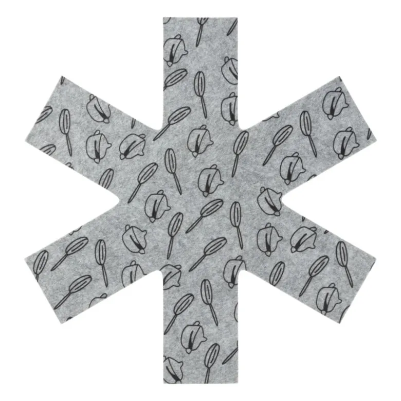 Pannenbeschermer - grijs - set van 3