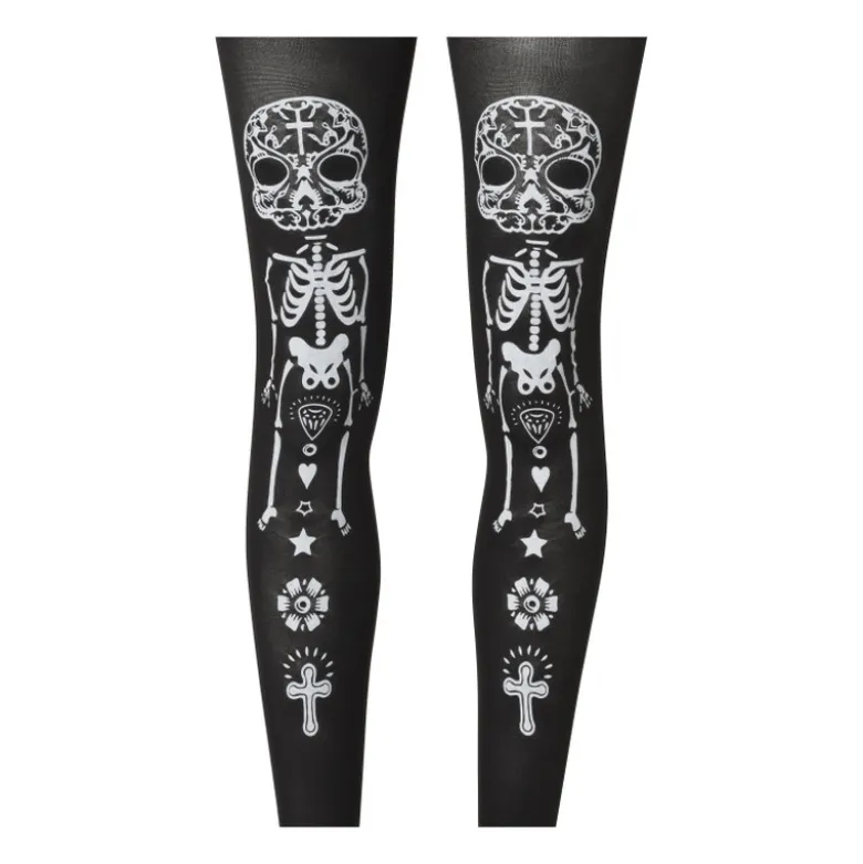 Panty halloween skelet - one size