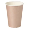 Papieren bekers - roségoudkleurig - set van 8