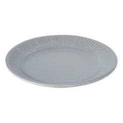 Papieren bordjes - zilverkleurig - set van 8