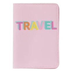 Paspoort hoes - roze/oranje - 20x14.5 cm