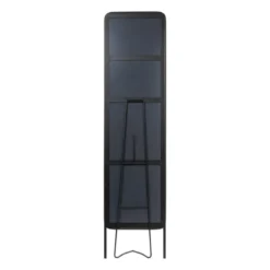 Passpiegel metaal - zwart - 38x150 cm
