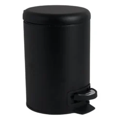 Pedaalemmer metaal - zwart - 3 liter