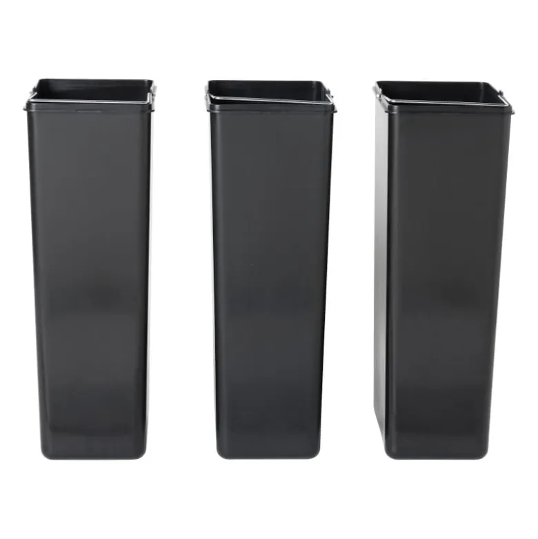 Pedaalemmer triple bin - 3x20 liter