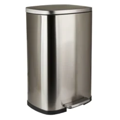 Pedaalemmer - zilver - 50 liter