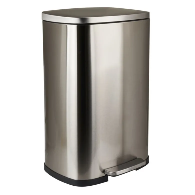 Pedaalemmer - zilver - 50 liter