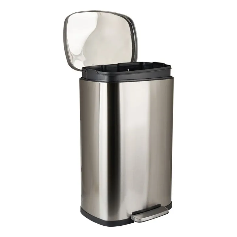 Pedaalemmer - zilver - 50 liter