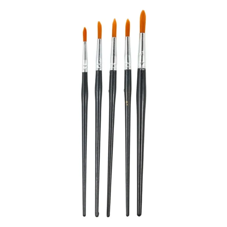 Penselen rond - set van 5