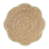 Placemat bloem groen - zeegras - ø38 cm