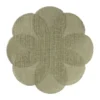 Placemat 3D bloem - groen - ø38 cm