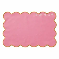 Placemat met quote - roze - 45x30 cm - Happy at Home by Sanny