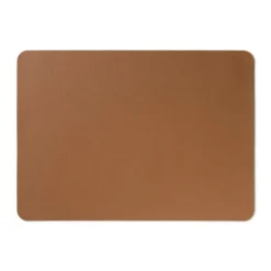 Placemat PU leer - bruin - 33x46 cm