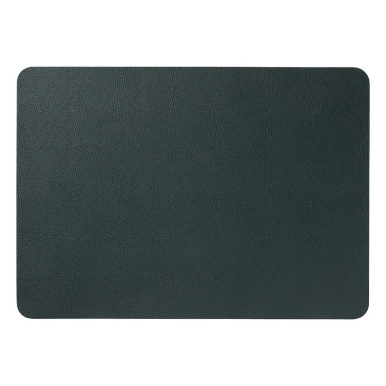 Placemat PU leer - donkergroen - 33x46 cm