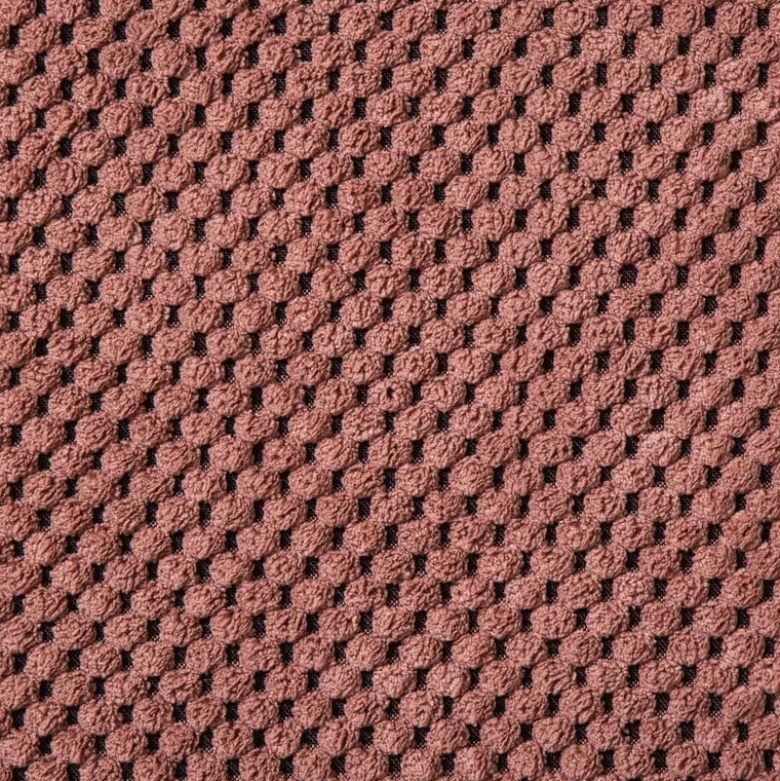 Plaid blokjes - roze - 130x160 cm