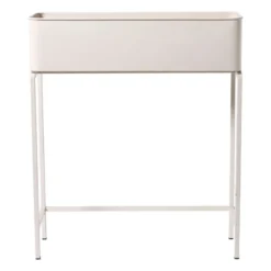 Plantenbak voor balkon breed - beige - 60x71x20 cm