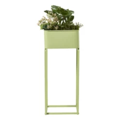 Plantenbak voor balkon smal - groen - 60x24x24 cm
