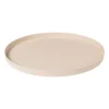 Plateau metaal rond - beige - ø25x1.5 cm