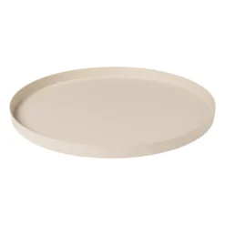 Plateau metaal rond - diverse kleuren - ø25x1.5 cm