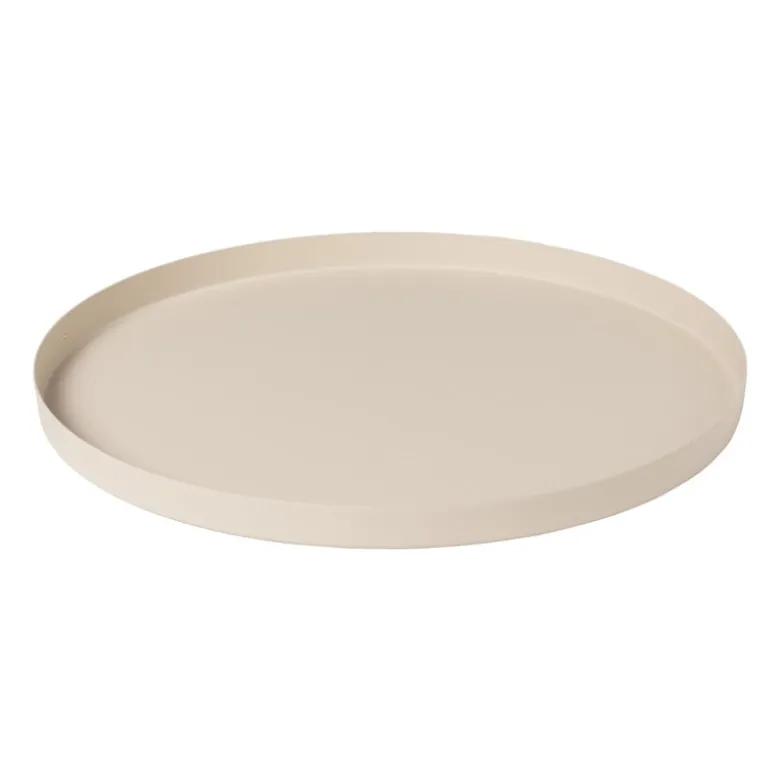 Plateau metaal rond - diverse kleuren - ø25x1.5 cm