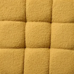 Poef chunk teddy - geel - 36x36x36 cm