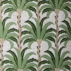 Poef palm - groen - ø35x39 cm