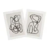 Poster abstract 1 - beige/zwart - 21x30 cm