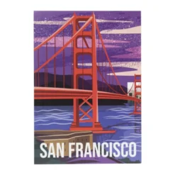 Poster San Francisco - multikleur - 21x30 cm