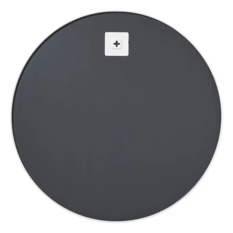 Ronde spiegel met witte lijst - ø70 cm