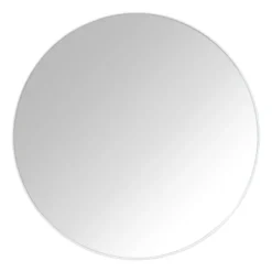 Ronde spiegel met witte lijst - ø70 cm