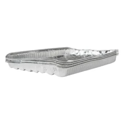 Schaal aluminium - set van 4 - 3x32x23.5 cm