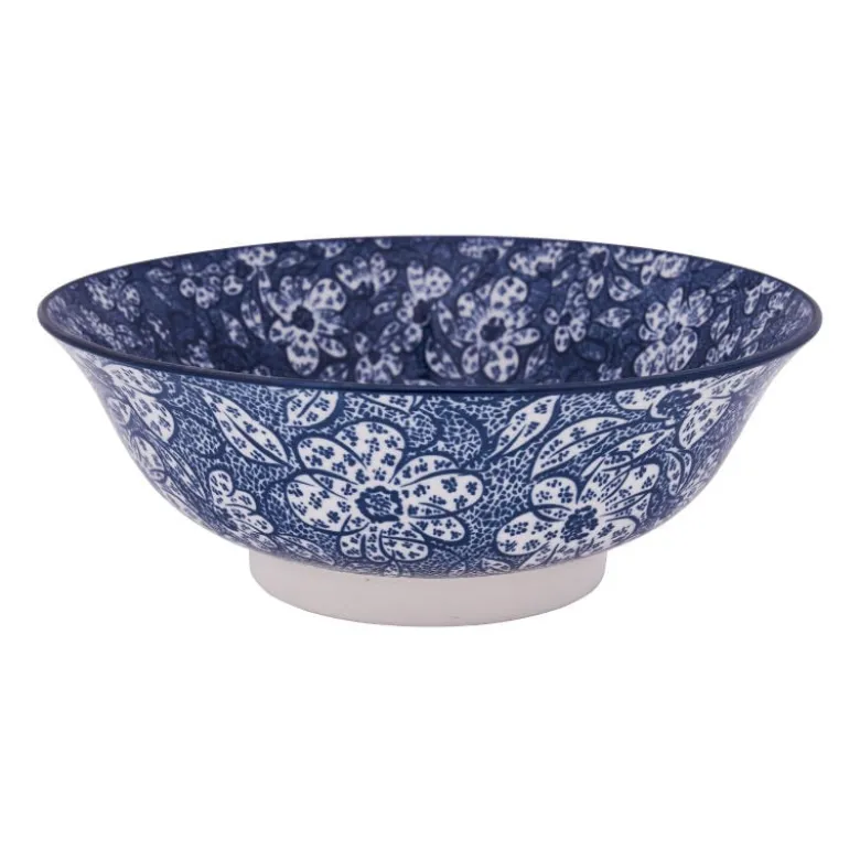 Schaal blue print - botanic - ⌀21 cm