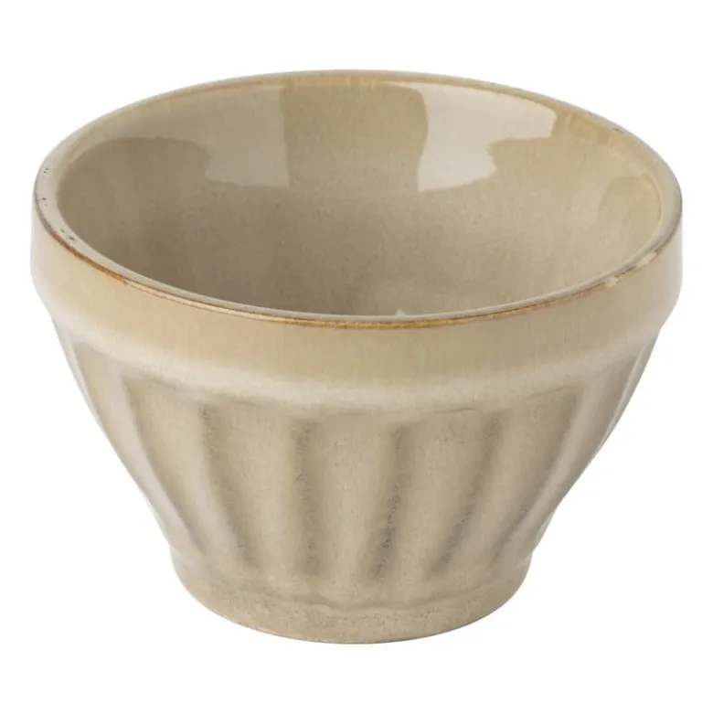 Schaal facet - beige - ⌀9x5.7 cm