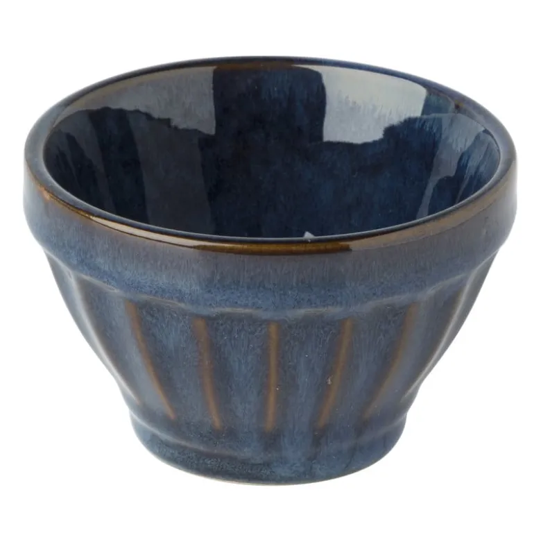 Schaal facet - donkerblauw - ⌀9x5.7 cm