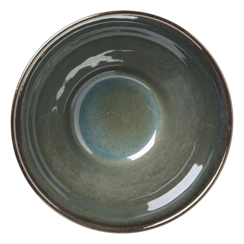 Schaal facet - groen - ⌀13x7.5 cm