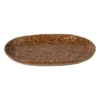 Schaal gevlekt laag - bruin - 3.3x28.2x20 cm