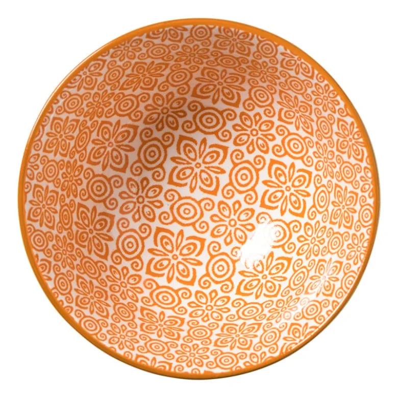Schaaltje Anke klein - groen/oranje - ø9x4.6 cm