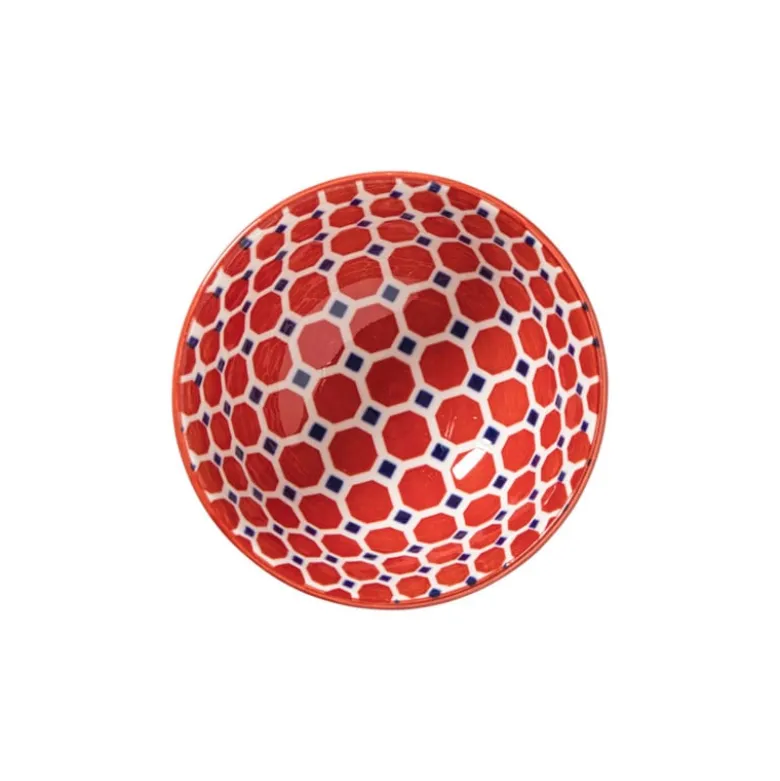 Schaaltje Anne klein - rood/blauw - ø9.2x4.8 cm