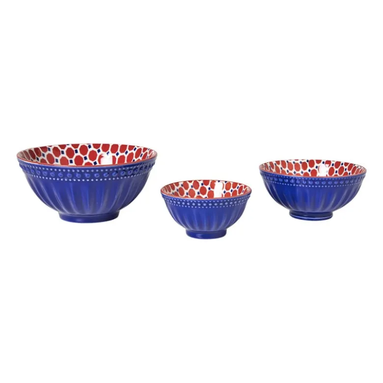 Schaaltje Anne klein - rood/blauw - ø9.2x4.8 cm
