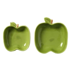 Schaaltje appel groot - groen - 4.2x12.3x13 cm