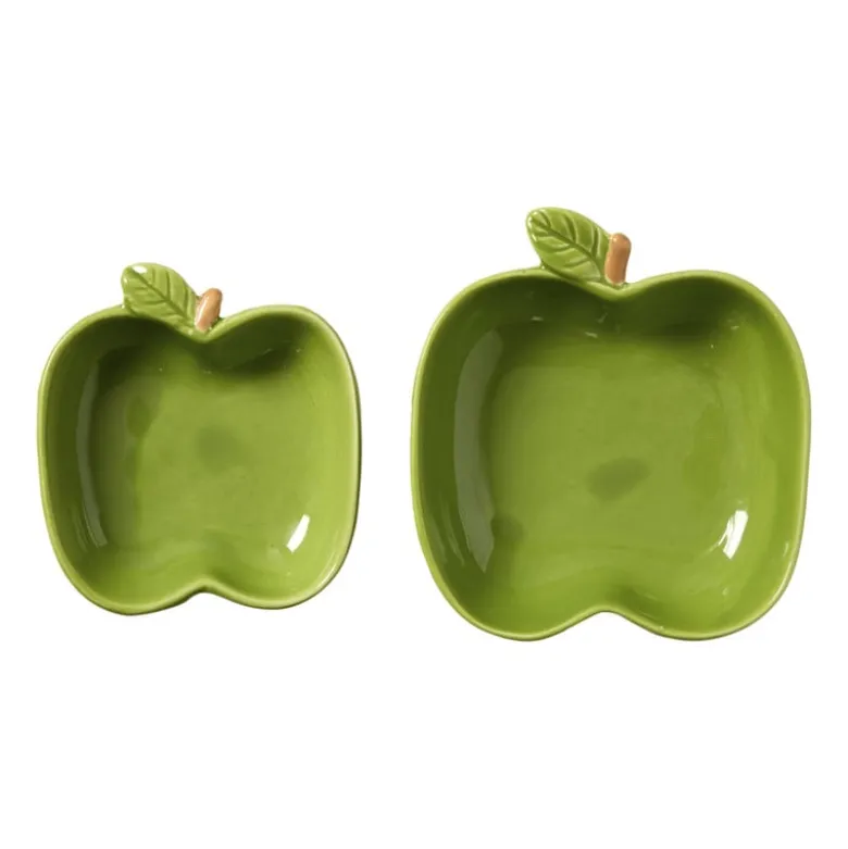 Schaaltje appel groot - groen - 4.2x12.3x13 cm