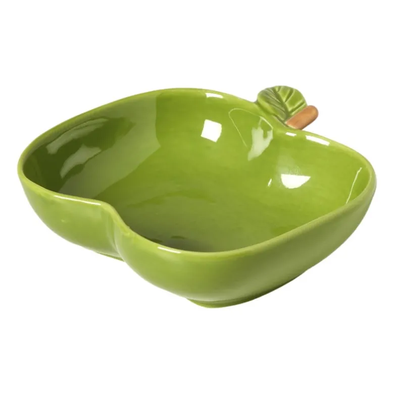 Schaaltje appel groot - groen - 4.2x12.3x13 cm