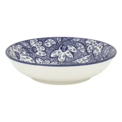 Schaaltje blue print - botanic - ⌀14 cm